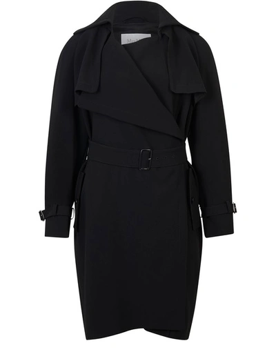 Shop Max Mara Dear Trench In Nero