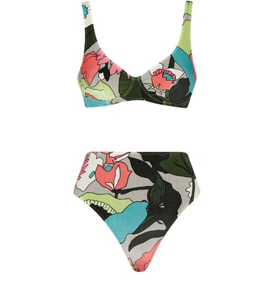 Shop Fendi Bikini In Multicolour