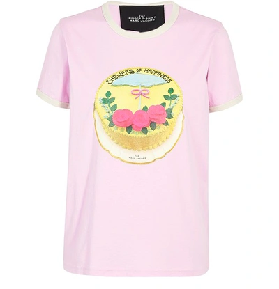 Shop Marc Jacobs The The Ringer T-shirt In Pink