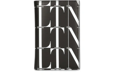 Shop Valentino Garavani - Vltn Times Card Holder In Nero