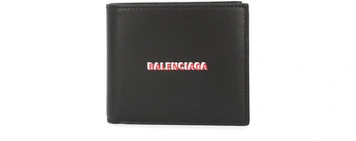 Shop Balenciaga Leather Card Holder In 1065