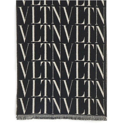 Shop Valentino Garavani - Vltn Scarf In Nero