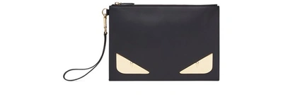 Shop Fendi Flat Pouch In Noir