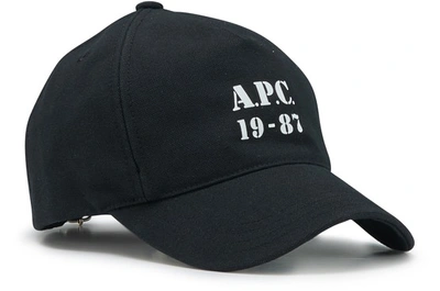 Shop Apc Eden 19-87 Cap In Black