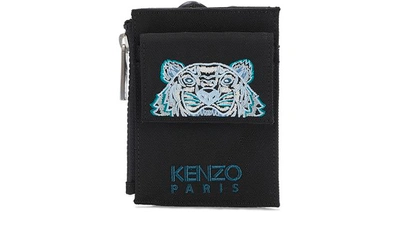 Shop Kenzo Portable Card Holder In Black