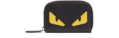 Shop Fendi Zip-around In Noir