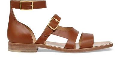 Shop Fendi Sandals In Brown