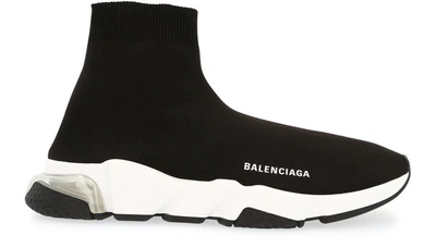 Shop Balenciaga Speed Lt Sneaker In Blac White Clear Bla