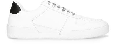 Shop Versace Ilus Classic Sneakers In Bianco Nero