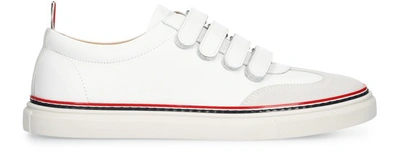 Shop Thom Browne Low Top Sneakers In White