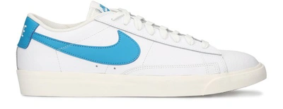 Shop Nike Blazer Low Sneakers In White Laser Blue Sail