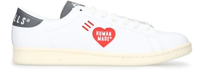 Shop Adidas Stmnt X Human Made Stan Smith In Ftwr White Off White Gold Met