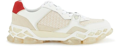 Shop Jimmy Choo Diamond Sneakers In Cotton Mix