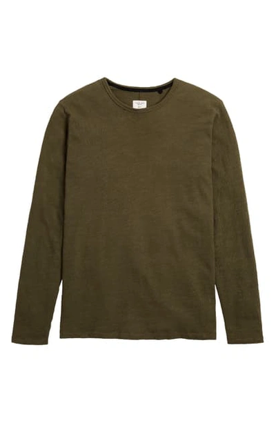 Shop Rag & Bone Long Sleeve Cotton T-shirt In Military