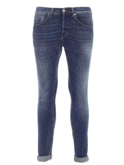 Shop Dondup George Jeans In Faded Blue