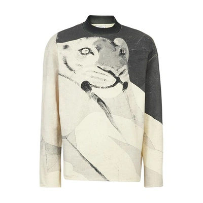 Shop Kenzo Tiger Sweatshirt In Biscuit