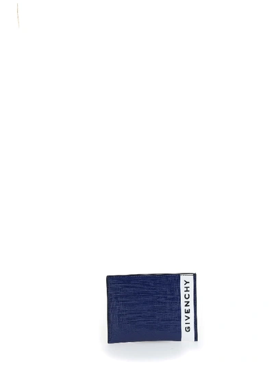 Shop Givenchy Card Holder In Blue White