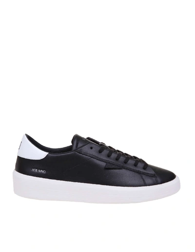 Shop Date Black Leather Sneakers