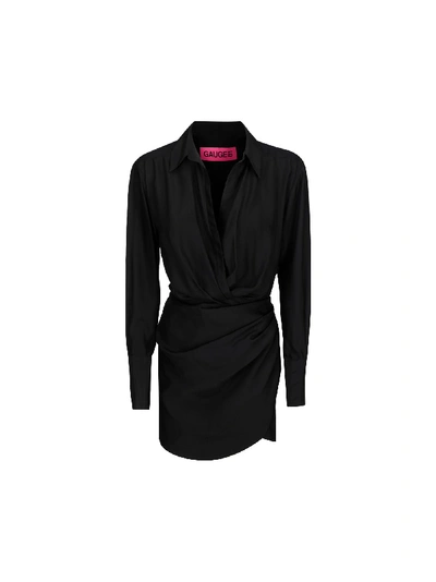 Shop Gauge81 Naha Short Dress In Black