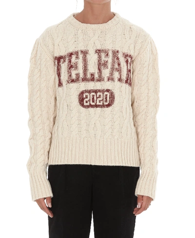 Shop Telfar Thumbhole Sweater In White