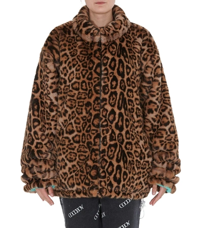 Shop Goodboy Faux Fur Jacket In Brown