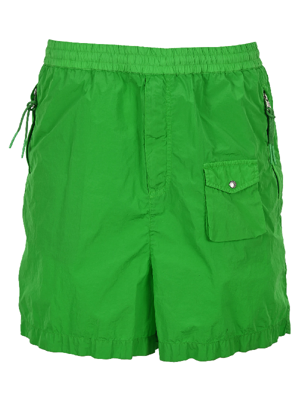 moncler swim shorts green