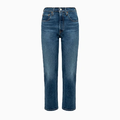 Shop Levi's 501 Cropped Jeans 36200 In 0094
