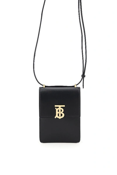 Shop Burberry Robin Mini Bag In Black (black)