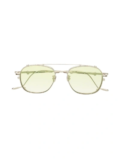 Shop Gentle Monster X Diplo Lonewolf 02 Square Tinted Sunglasses In Green