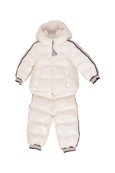 Shop Moncler Jacket In Bianco