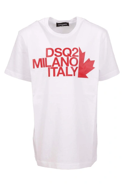 Shop Dsquared2 T-shirt In Bianco