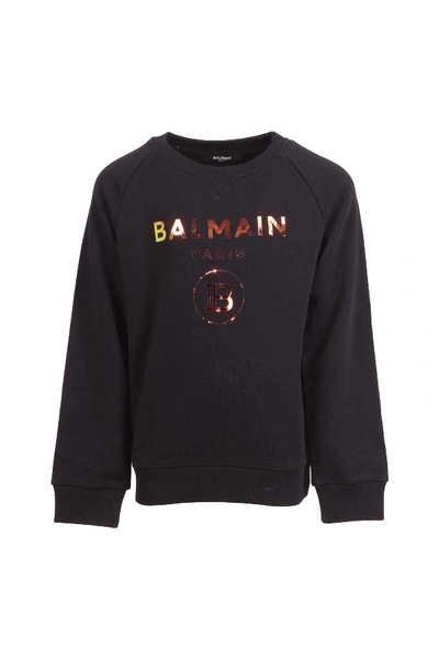 Shop Balmain Sweater In Nero