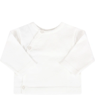 Shop Absorba White Cardigan For Babykids With Logo