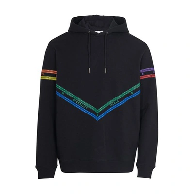 Shop Givenchy Logo Hoodie In Multicolor