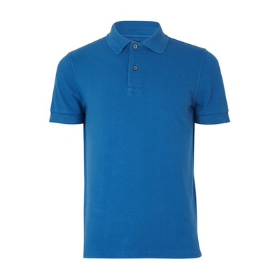 Shop Tom Ford Polo In Mid Blue