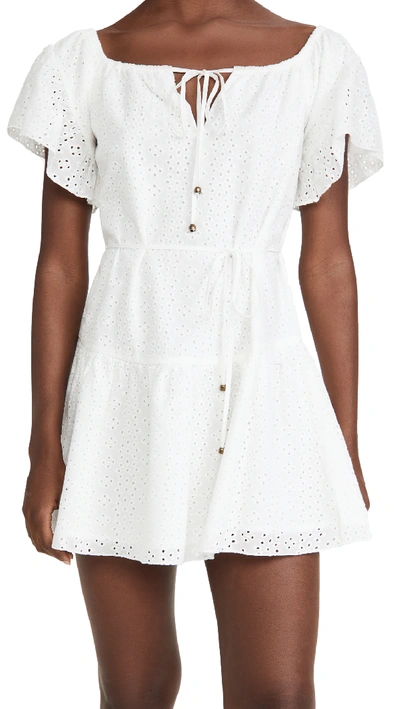 Shop Minkpink Giovanna Mini Dress In White