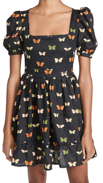 Shop Agua By Agua Bendita Pomelo Mini Dress In Mariposario