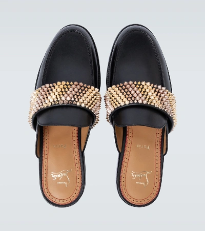 Shop Christian Louboutin Bille En Tête Slip-on Mules In Black