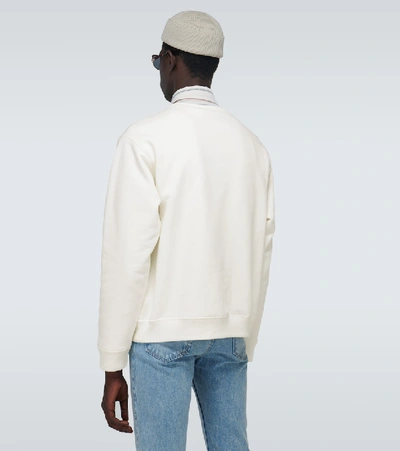 Shop Gucci Cotton Sweatshirt In White