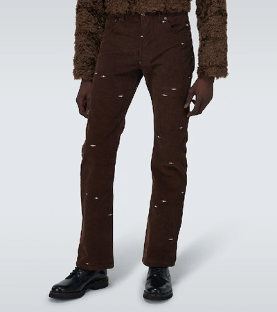 Shop Phipps Bootcut Corduroy Jeans In Brown