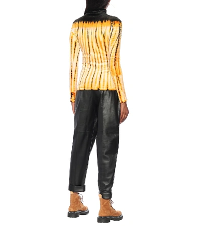 Shop Proenza Schouler Tie-dye Turtleneck Top In Gold