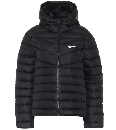 Shop Nike Windrunner Down Jacket In Black