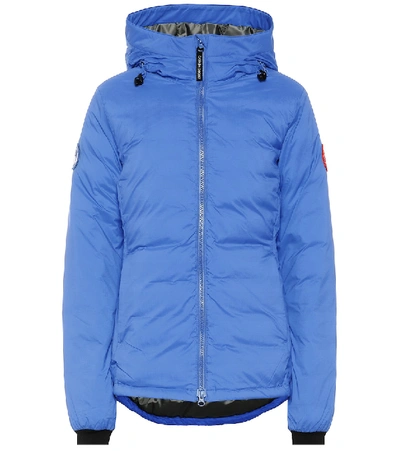 Shop Canada Goose Camp Hoody Down Jacket In Blue