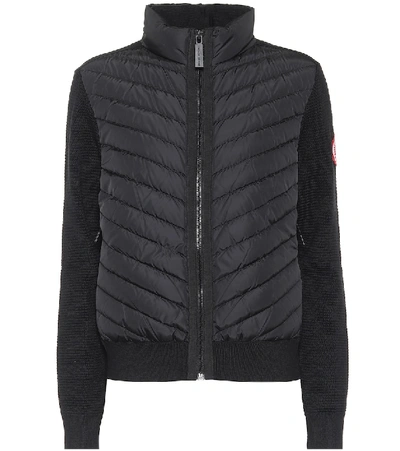 Shop Canada Goose Hybridge® Down And Wool Jacket In Black