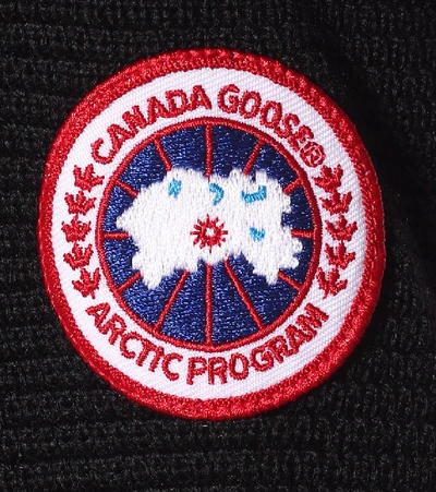 Canada Goose Hybridge Paneled Wool And Quilted Shell Down Jacket In Black