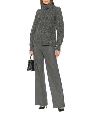 Shop Altuzarra Luther High-rise Flared Pants In Grey