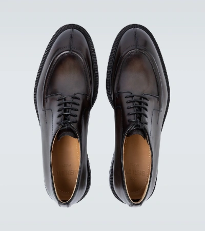 Shop Berluti Leather Derby Shoes In Brown