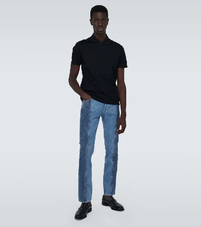 Shop Versace Slim-fit Jeans In Blue