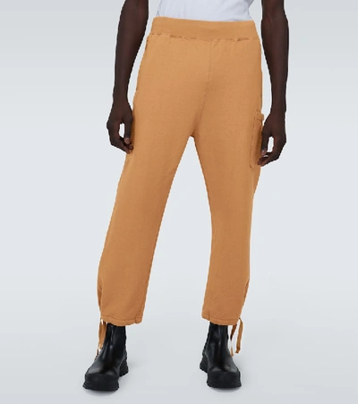 Shop Undercover Drawstring Sweatpants In Yellow