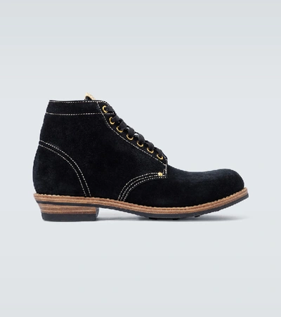 Shop Visvim Brigadier Folk Ankle Boots In Black